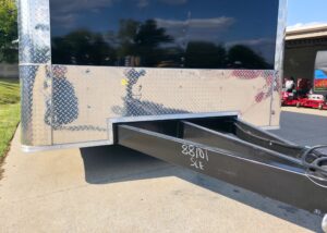 8.5×20 Enclosed Flat Nose with 9′ Interior Height (2) 7,000LB Axles - Image 15
