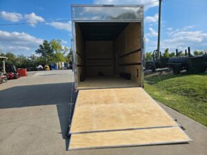 8.5×20 Enclosed Flat Nose with 9′ Interior Height (2) 7,000LB Axles - Image 11