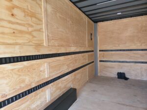 8.5×20 Enclosed Flat Nose with 9′ Interior Height (2) 7,000LB Axles - Image 21