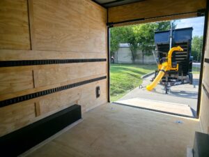 8.5×20 Enclosed Flat Nose with 9′ Interior Height (2) 7,000LB Axles - Image 25