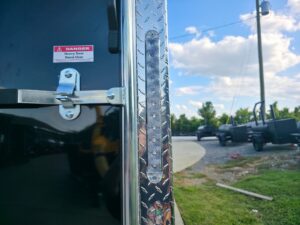 8.5×20 Enclosed Flat Nose with 9′ Interior Height (2) 7,000LB Axles - Image 26