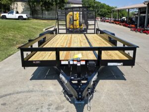 7′ X 16′ Straight Deck Heavy Duty Utility Trailer (2) 5,200lb Axles 10K GVWR - Image 3