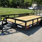 7′ X 16′ Straight Deck Heavy Duty Utility Trailer (2) 5,200lb Axles 10K GVWR