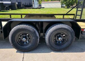 7′ X 16′ Straight Deck Heavy Duty Utility Trailer (2) 5,200lb Axles 10K GVWR - Image 15