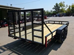 7′ X 16′ Straight Deck Heavy Duty Utility Trailer (2) 5,200lb Axles 10K GVWR - Image 8