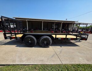 7′ X 16′ Straight Deck Heavy Duty Utility Trailer (2) 5,200lb Axles 10K GVWR - Image 5