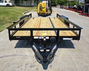 7′ X 16′ Straight Deck Heavy Duty Utility Trailer (2) 5,200lb Axles 10K GVWR - Image 10