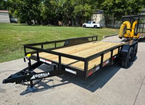 7′ X 16′ Straight Deck Heavy Duty Utility Trailer (2) 5,200lb Axles 10K GVWR - Image 9