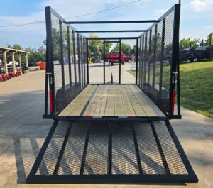 6.4′ x 14′ Leaf Cage Debris Loader Utility Trailer (2) 3500 Axles - Image 9