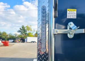 7x16x7 Indigo Blue Enclosed Trailer (2) 3500LB Axles - Image 11