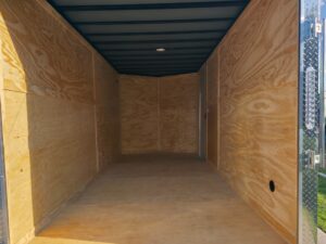 7x16x7 Indigo Blue Enclosed Trailer (2) 3500LB Axles - Image 15