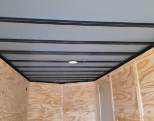 7x16x7 Indigo Blue Enclosed Trailer (2) 3500LB Axles - Image 17