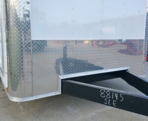7x14x7 Enclosed Trailer White Flat Nose (2) 3500lb Axle - Image 9