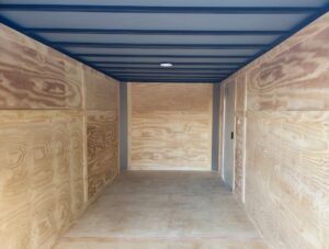 7x14x7 Enclosed Trailer White Flat Nose (2) 3500lb Axle - Image 12