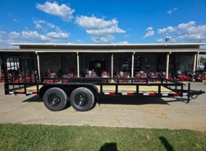 6.4×18 Straight Deck Off Road Utility Trailer (2) 3,500lb Axle 7K GVWR