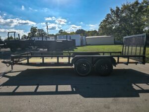6.4×18 Straight Deck Off Road Utility Trailer (2) 3,500lb Axle 7K GVWR - Image 4