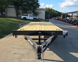 8.5×24 Deckover I-Beam Trailer Stand-Up Ramps (2) 5,200lb Axles 10k GVWR - Image 5