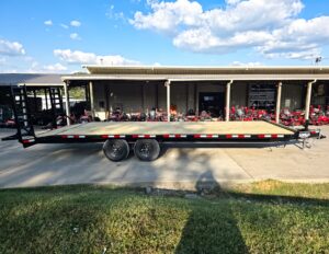 8.5×24 Deckover I-Beam Trailer Stand-Up Ramps (2) 5,200lb Axles 10k GVWR - Image 6