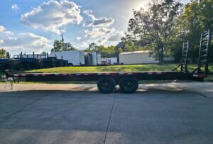 8.5×24 Deckover I-Beam Trailer Stand-Up Ramps (2) 5,200lb Axles 10k GVWR - Image 3