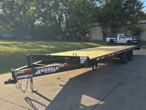 8.5×24 Deckover I-Beam Trailer Stand-Up Ramps (2) 5,200lb Axles 10k GVWR - Image 2