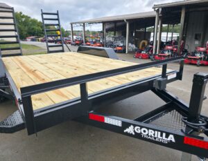 7×14 Equipment Trailer (2) 6000lb Axles with Stand-Up Ramps 12K GVWR - Image 11