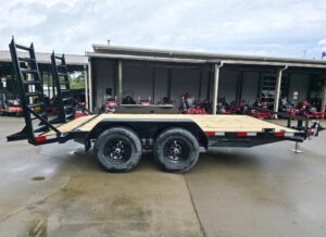 7×14 Equipment Trailer (2) 6000lb Axles with Stand-Up Ramps 12K GVWR - Image 4