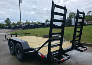 7×14 Equipment Trailer (2) 6000lb Axles with Stand-Up Ramps 12K GVWR - Image 8