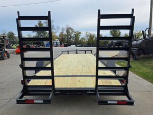 7X20 Equipment Trailer (2) 6000lb Axles with Stand-Up Ramps 12K GVWR - Image 8