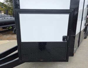 8.5×24 White Hybrid Trailer w/ Roof Covered Rear Deck 9′ Interior (2) 7,000lb Axles - Image 17