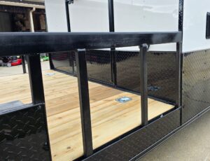 8.5×24 White Hybrid Trailer w/ Roof Covered Rear Deck 9′ Interior (2) 7,000lb Axles - Image 19
