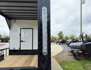 8.5×24 White Hybrid Trailer w/ Roof Covered Rear Deck 9′ Interior (2) 7,000lb Axles - Image 32