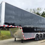 8.5X26 Gooseneck Enclosed Trailer with 9′ Interior (3) 7,000lb Axles
