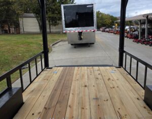 8.5×24 White Hybrid Trailer w/ Roof Covered Rear Deck 9′ Interior (2) 7,000lb Axles - Image 15