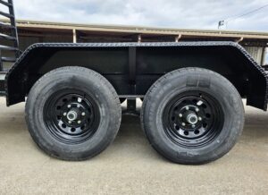 7×16 I-Beam Equipment Skid Steer Trailer (2) 5200lb Axles with Stand-Up Ramps 10K GVWR - Image 19