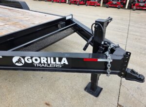 7×16 I-Beam Equipment Skid Steer Trailer (2) 5200lb Axles with Stand-Up Ramps 10K GVWR - Image 11
