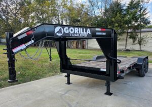 7′ x 18′ Gooseneck Equipment Trailer (2) 7K Axles King Kong Ramps 14k GVWR - Image 3