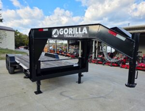 7′ x 18′ Gooseneck Equipment Trailer (2) 7K Axles King Kong Ramps 14k GVWR - Image 2