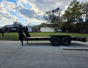7′ x 18′ Gooseneck Equipment Trailer (2) 7K Axles King Kong Ramps 14k GVWR - Image 5