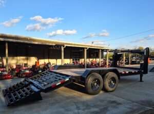 7′ x 18′ Gooseneck Equipment Trailer (2) 7K Axles King Kong Ramps 14k GVWR - Image 12