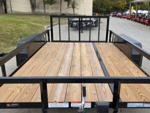 7×14 Dovetail Utility Trailer Powder Coated With Gate (2) 3500lb Axles 7K GVWR - Image 14