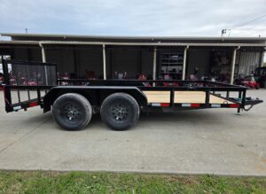 7×14 Dovetail Utility Trailer Powder Coated With Gate (2) 3500lb Axles 7K GVWR - Image 6