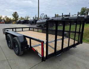 7×14 Dovetail Utility Trailer Powder Coated With Gate (2) 3500lb Axles 7K GVWR - Image 9