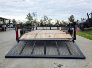 7×14 Dovetail Utility Trailer Powder Coated With Gate (2) 3500lb Axles 7K GVWR - Image 11
