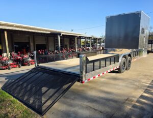 8.5×30 Charcoal V-Nose Hybrid Enclosed open Trailer 9.5 Interior (2) 7000LB Axles 14K Gvwr - Image 13