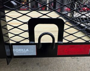 7×12 Straight Deck Utility Trailer 4ft Ladder Racks with 1.5 FT Mesh (2) 3500lb Axle - Image 16