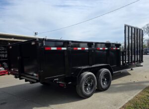 7×20 Hybrid Dump Utility Trailer with 3ft Sides Equipment (2) 7K Axles - Image 9