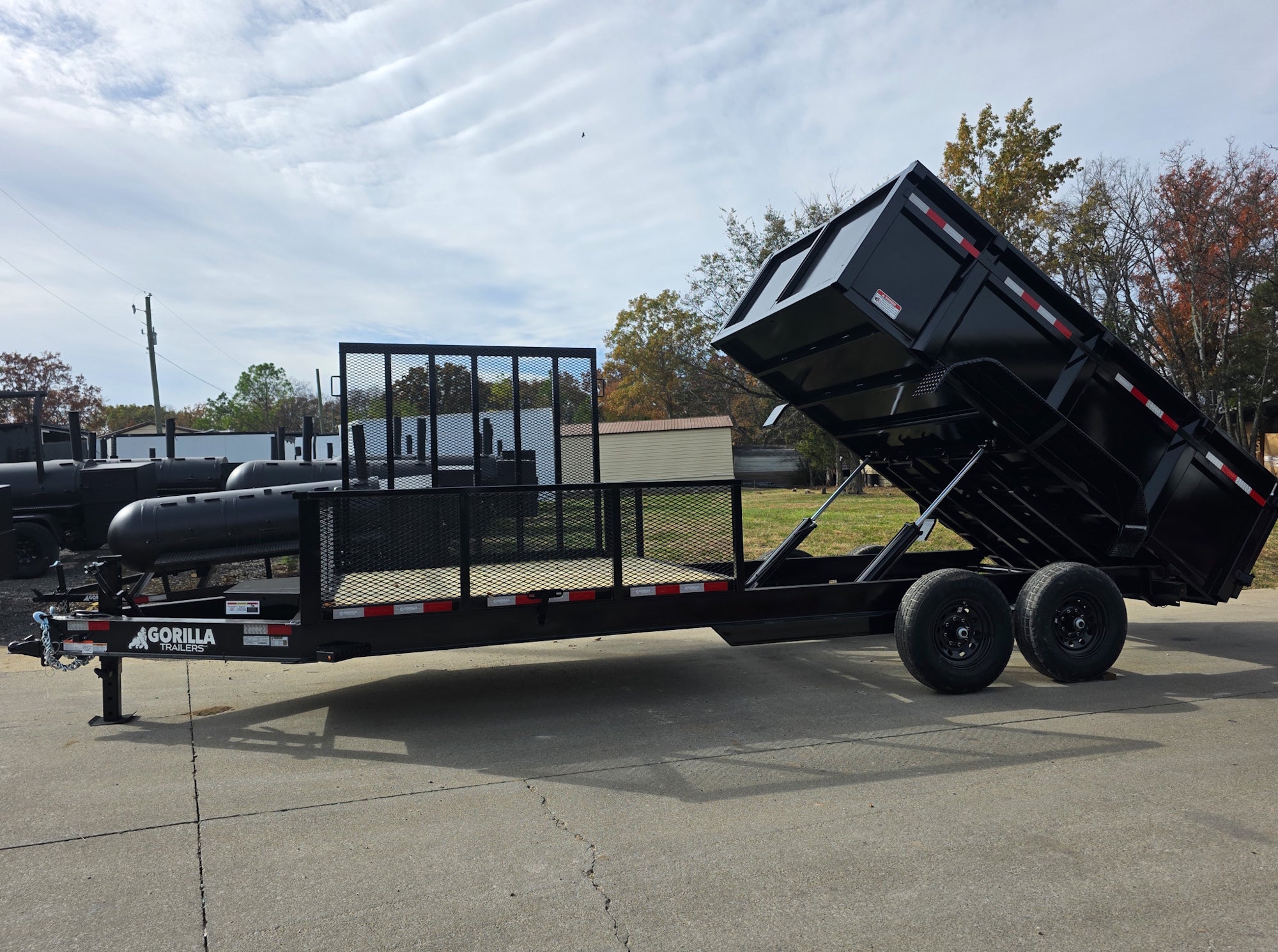 7×20 Hybrid Dump Utility Trailer with 3ft Sides Equipment (2) 7K Axles 7×20 Hybrid Dump Utility Trailer with 3ft Sides Equipment (2) 7K Axles - Image 1