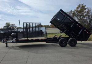 7×20 Hybrid Dump Utility Trailer with 3ft Sides Equipment (2) 7K Axles - Image 7