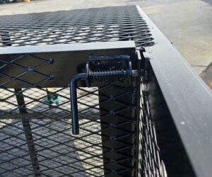6.4×16 Utility Trailer Straight Deck 4ft Mesh Sides with Basket (2) 3,500lb Axles - Image 14
