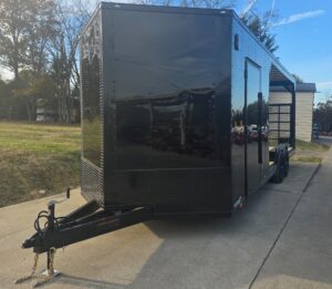 8.5×24 Hybrid Enclosed Trailer Black w/ Black Out Package & Gate - Image 3